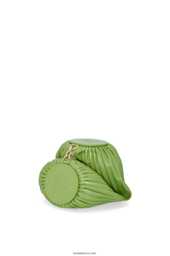 Loewe moterys apyrankės kišenė iš klostuoto nappa pavasario žalia BZ26XN399