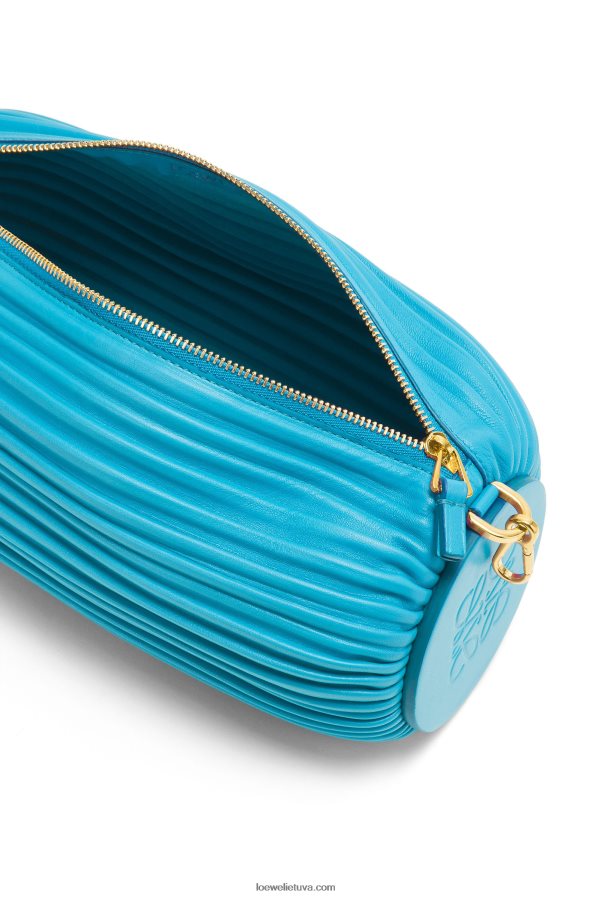 Loewe moterys apyrankės maišelis iš Nappa blauzdos odos žalsvai mėlyna BZ26XN591