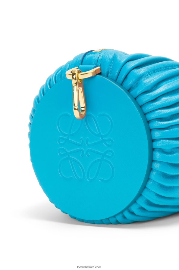 Loewe moterys apyrankės maišelis iš Nappa blauzdos odos žalsvai mėlyna BZ26XN591