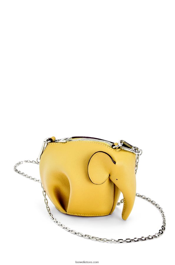 Loewe moterys dramblio maišelis iš klasikinės blauzdos odos geltona BZ26XN557
