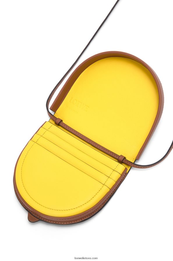 Loewe moterys mažas anagraminis kulno maišelis iš klasikinės blauzdos odos įdegis BZ26XN619