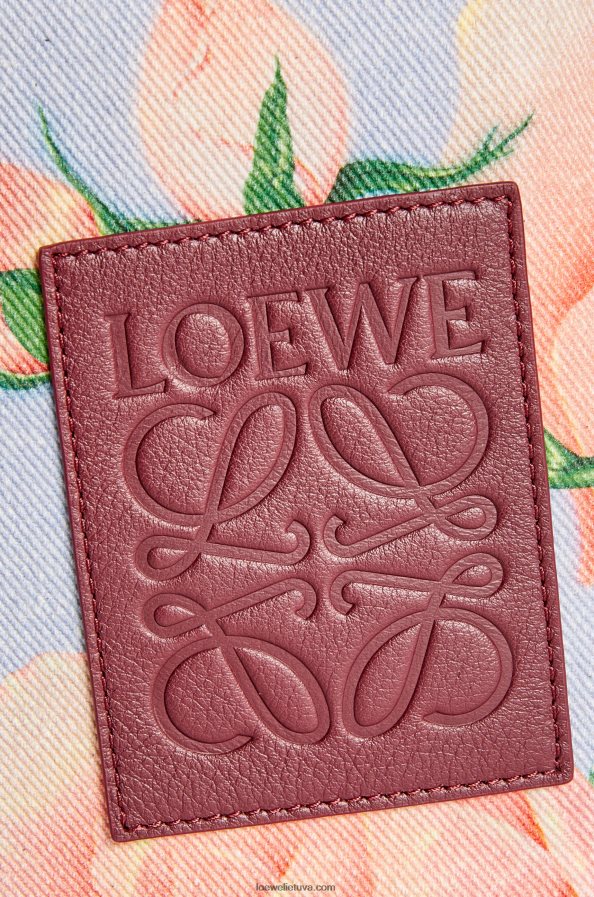 Loewe moterys rožės pailgas džinsinio audinio maišelis mėlyna alyvinė BZ26XN584