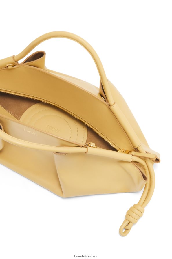 Loewe moterys Paseo krepšys iš blizgios nappa veršiuko odos tamsus sviestas BZ26XN352