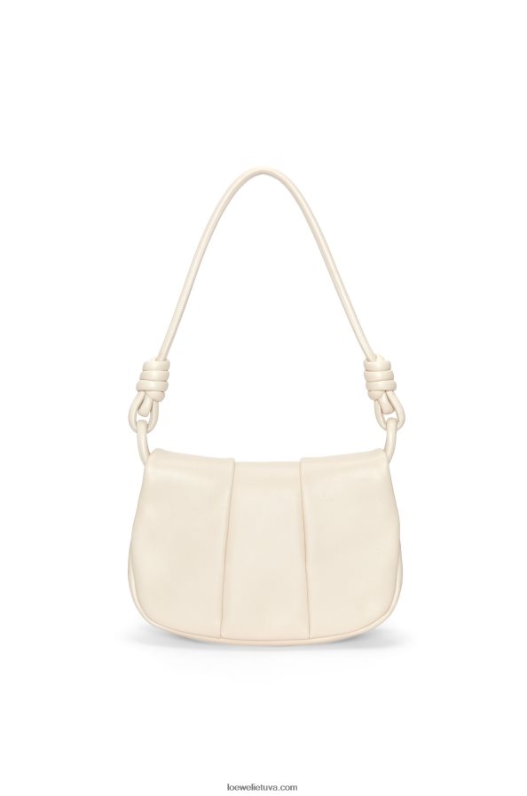 Loewe moterys Paseo kuprinė iš blizgios nappa blauzdos odos angora BZ26XN336