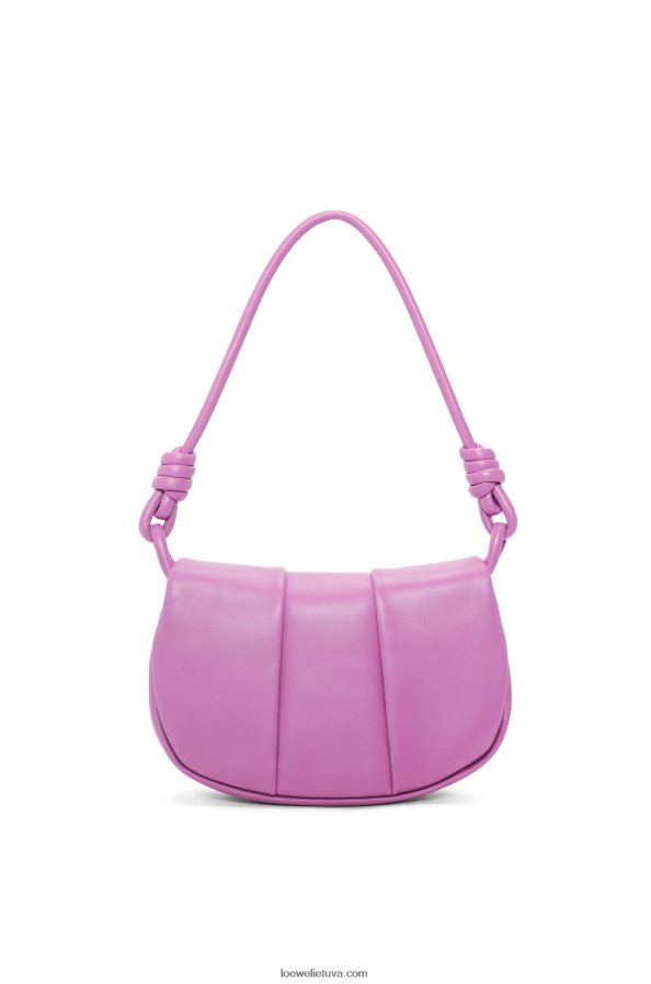 Loewe moterys Paseo kuprinė iš blizgios nappa blauzdos odos uolų rožė BZ26XN335