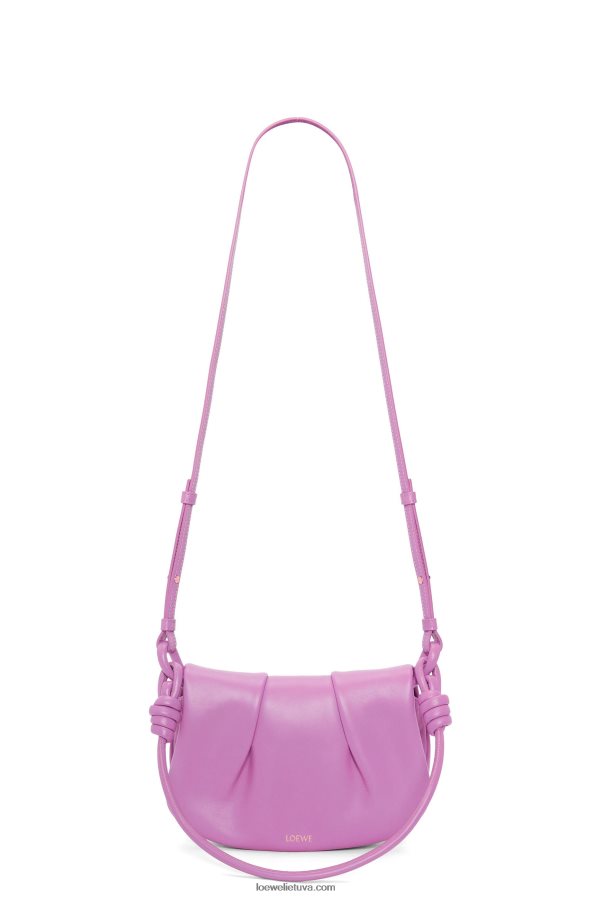 Loewe moterys Paseo kuprinė iš blizgios nappa blauzdos odos uolų rožė BZ26XN335