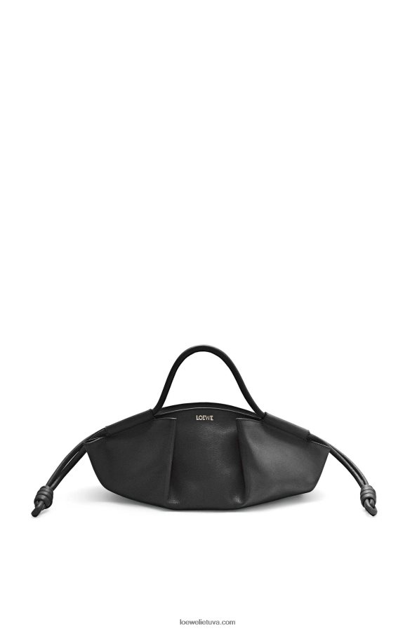 Loewe moterys mažas paseo krepšys iš blizgios nappa veršiuko odos juodas BZ26XN347