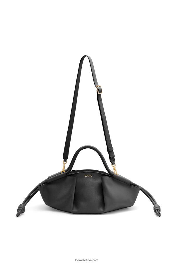 Loewe moterys mažas paseo krepšys iš blizgios nappa veršiuko odos juodas BZ26XN347