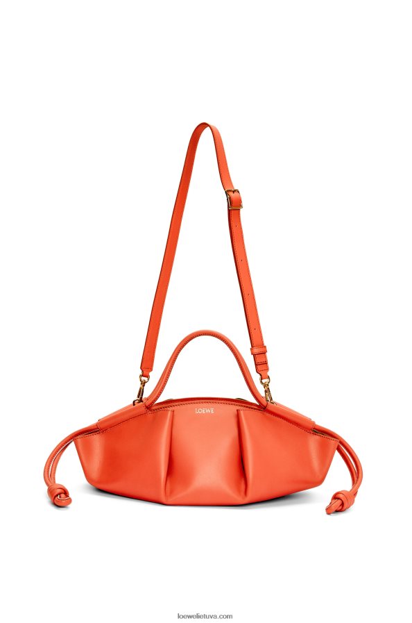 Loewe moterys mažas paseo krepšys iš blizgios nappa veršiuko odos saulėtekio oranžinė BZ26XN349