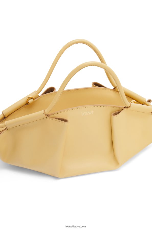 Loewe moterys mažas paseo krepšys iš blizgios nappa veršiuko odos tamsus sviestas BZ26XN351