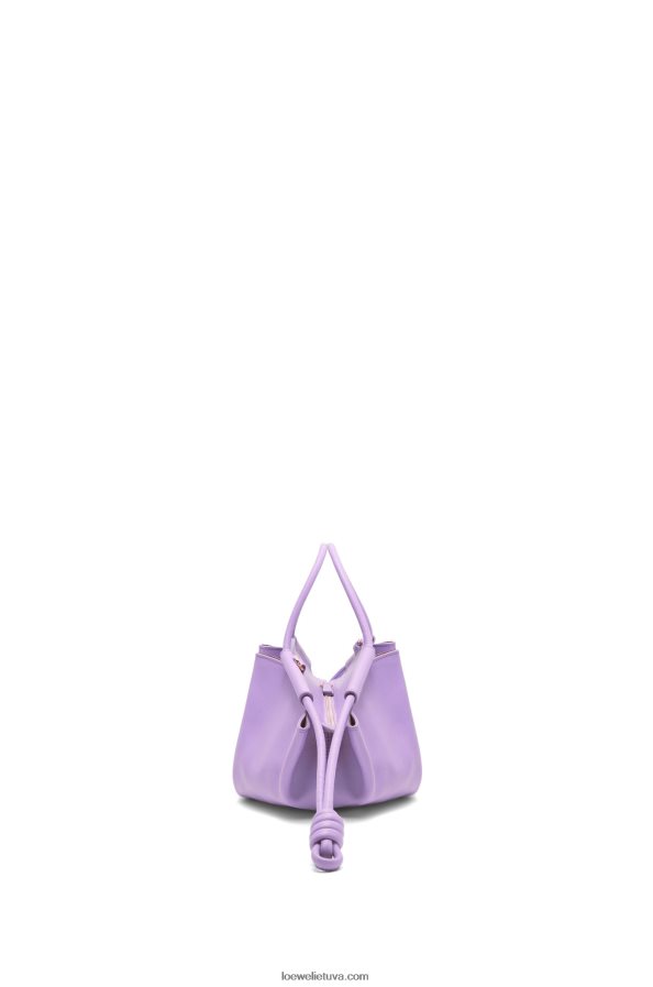 Loewe moterys mažas paseo krepšys iš blizgios nappa veršiuko odos šviesiai violetinė BZ26XN354