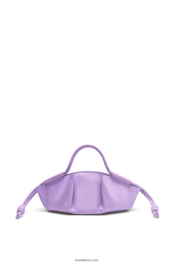 Loewe moterys mažas paseo krepšys iš blizgios nappa veršiuko odos šviesiai violetinė BZ26XN354