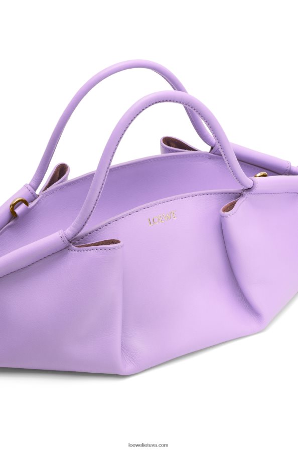 Loewe moterys mažas paseo krepšys iš blizgios nappa veršiuko odos šviesiai violetinė BZ26XN354