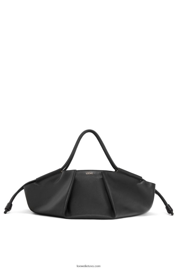 Loewe moterys xl paseo krepšys iš blizgios nappa blauzdos odos juodas BZ26XN401