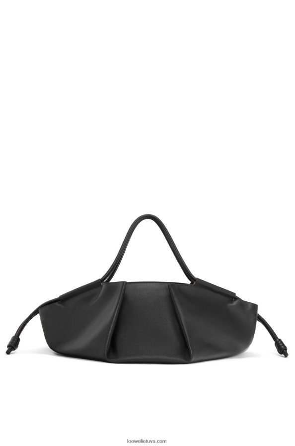 Loewe moterys xl paseo krepšys iš blizgios nappa blauzdos odos juodas BZ26XN401