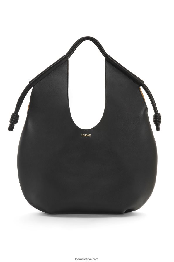 Loewe moterys Paseo dėklas iš blizgios nappa veršiuko odos juodas BZ26XN132