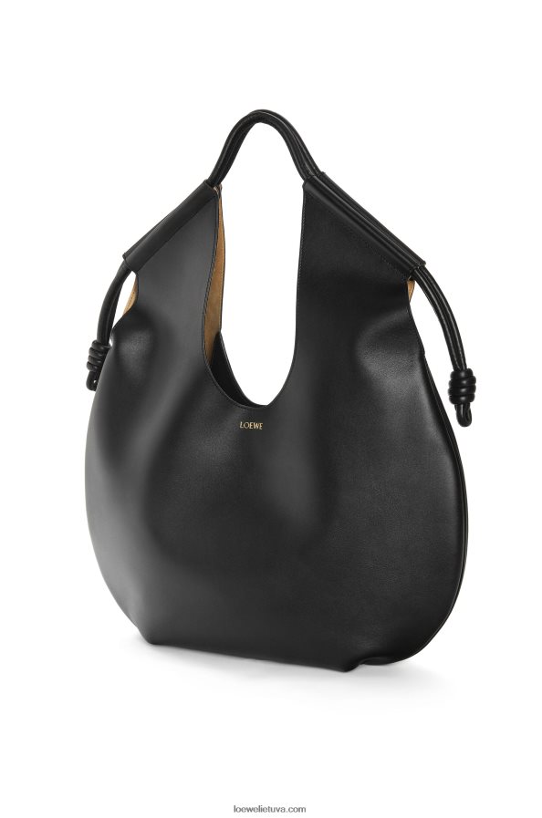 Loewe moterys Paseo dėklas iš blizgios nappa veršiuko odos juodas BZ26XN132