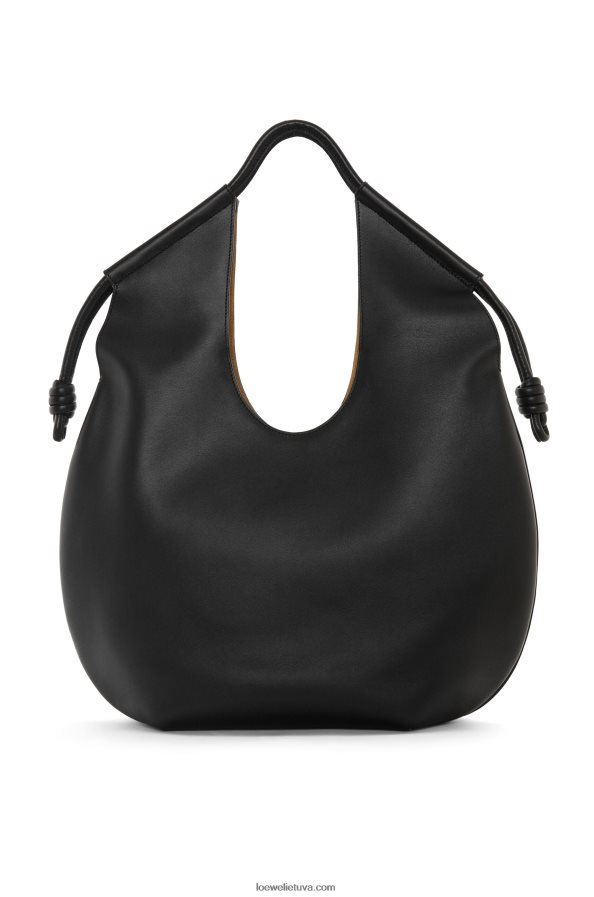 Loewe moterys Paseo dėklas iš blizgios nappa veršiuko odos juodas BZ26XN132