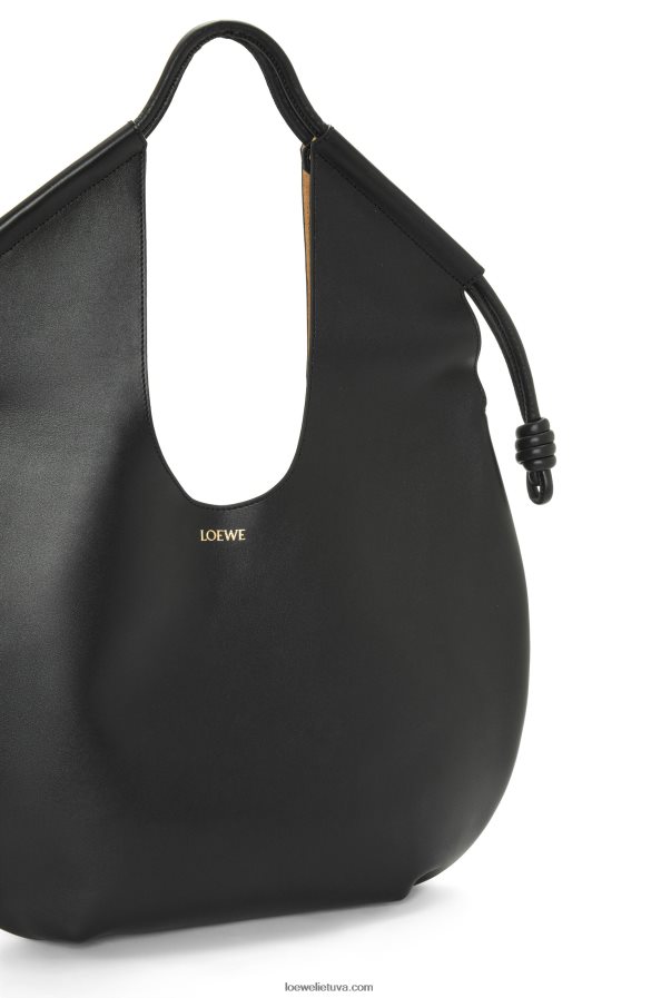 Loewe moterys Paseo dėklas iš blizgios nappa veršiuko odos juodas BZ26XN132