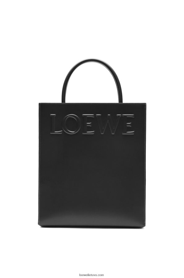 Loewe moterys Standartinis A4 dėklas iš glotnios blauzdos odos juodas BZ26XN117