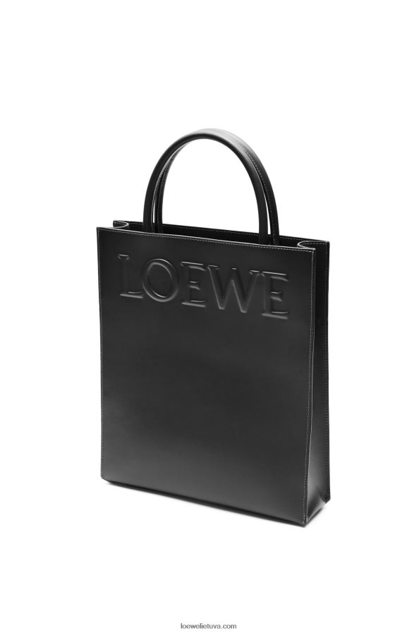 Loewe moterys Standartinis A4 dėklas iš glotnios blauzdos odos juodas BZ26XN117