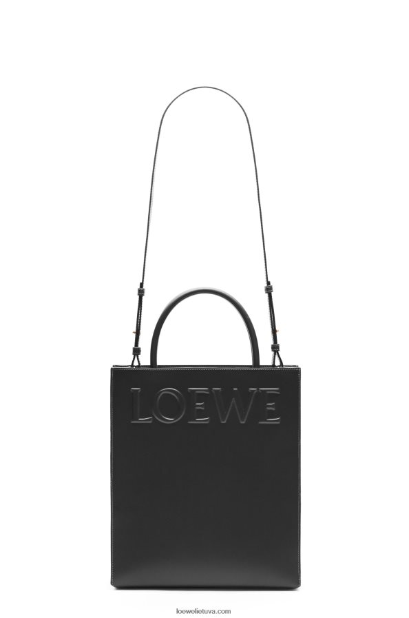 Loewe moterys Standartinis A4 dėklas iš glotnios blauzdos odos juodas BZ26XN117