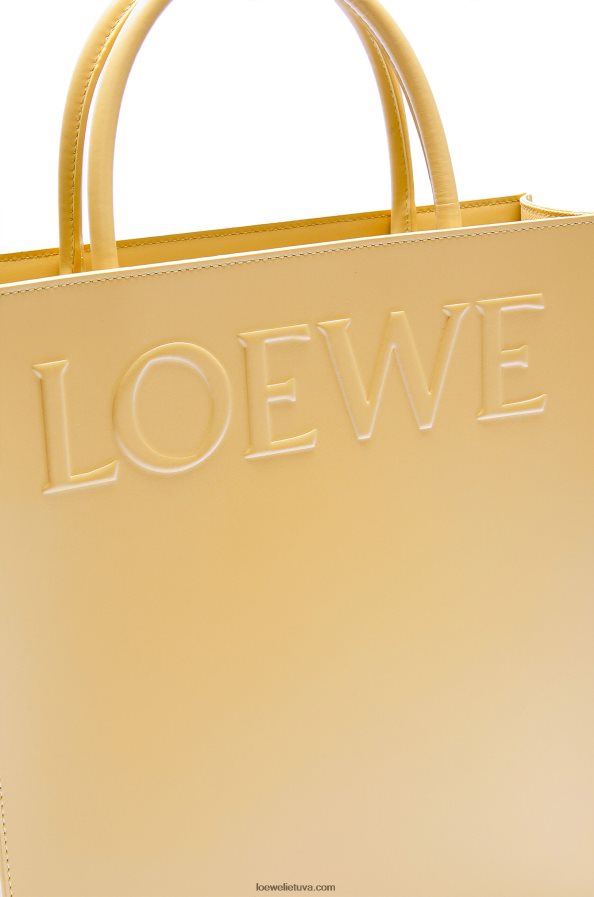 Loewe moterys Standartinis A4 dėklas iš glotnios blauzdos odos tamsus sviestas BZ26XN120