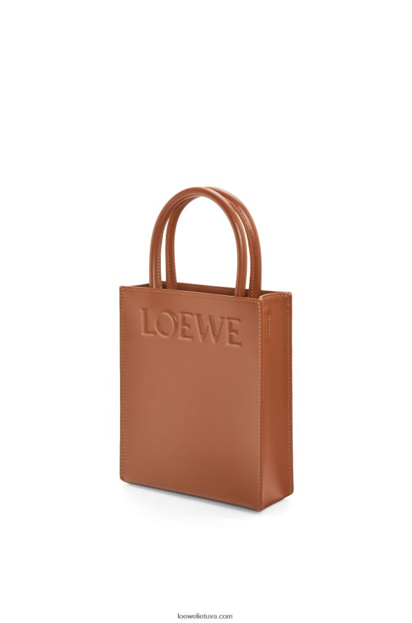 Loewe moterys Standartinis A5 krepšys iš glotnios blauzdos odos įdegis BZ26XN116
