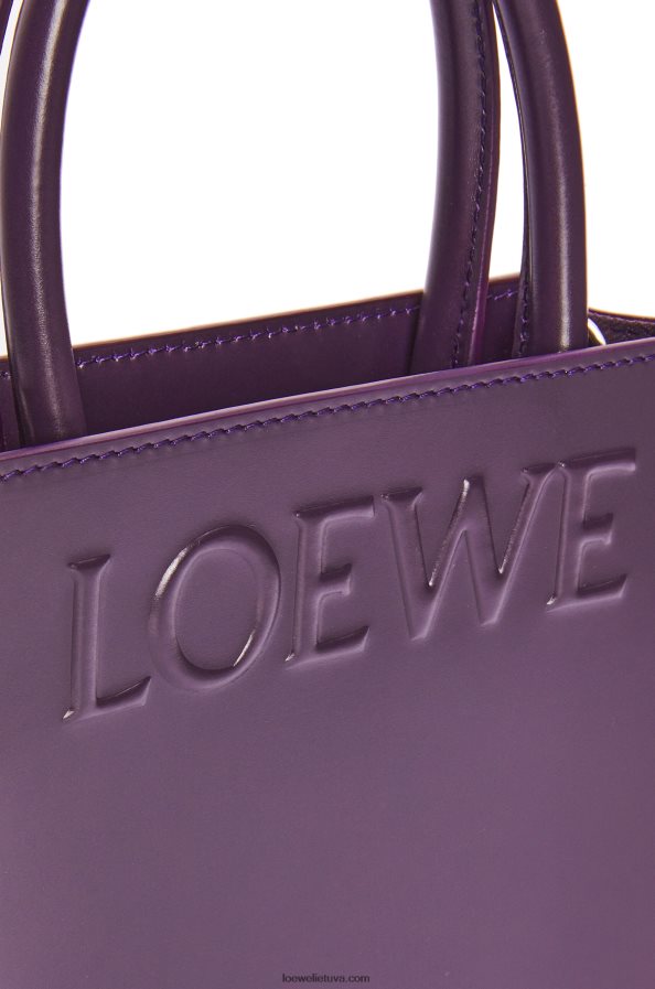 Loewe moterys Standartinis A5 krepšys iš glotnios blauzdos odos gilus baklažanas BZ26XN192