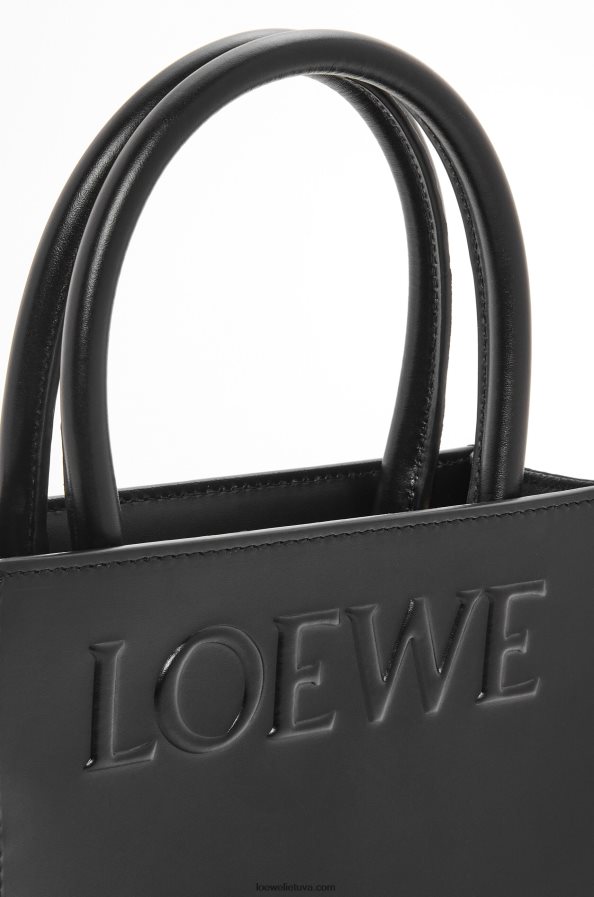 Loewe moterys Standartinis A5 krepšys iš glotnios blauzdos odos juodas BZ26XN118