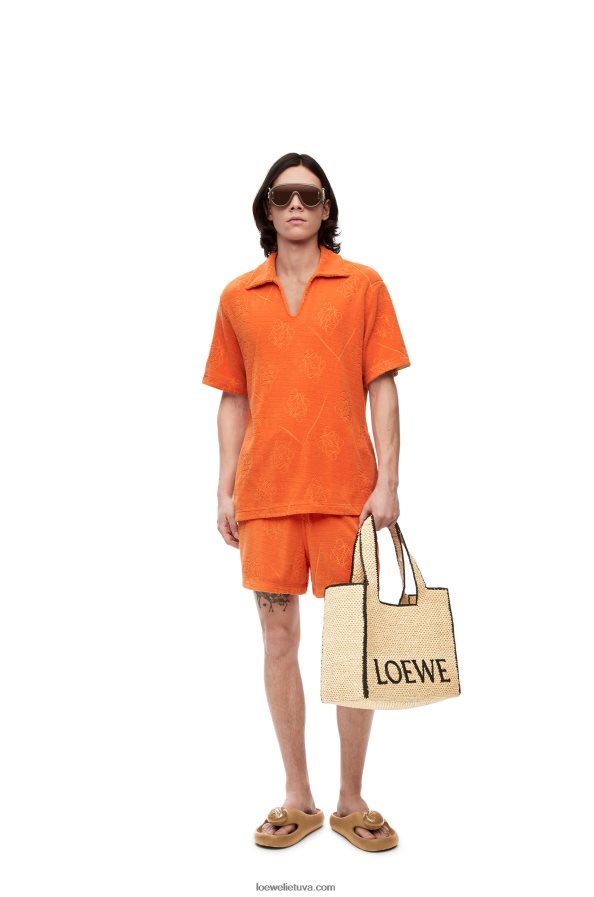 Loewe moterys didelio šrifto krepšys rafijoje natūralus BZ26XN34