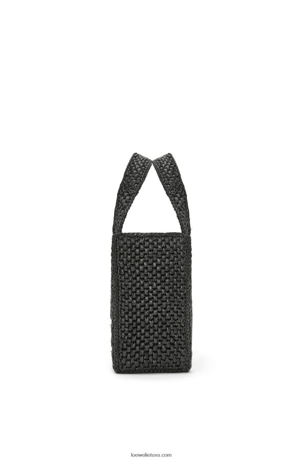 Loewe moterys mažas rafijos šriftas juodas BZ26XN53