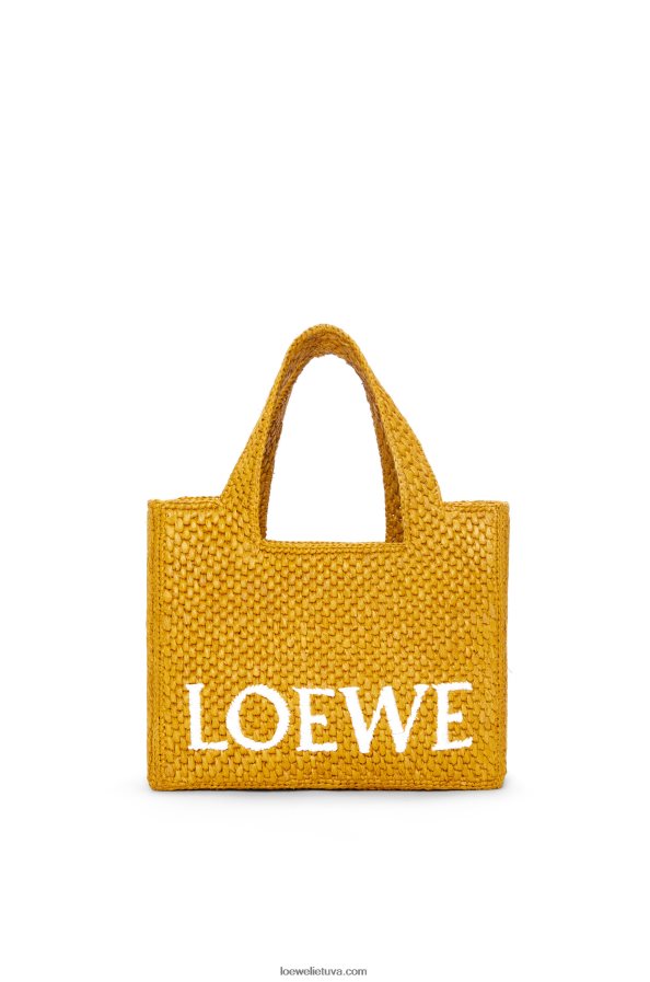 Loewe moterys mažas rafijos šriftas ochra BZ26XN52