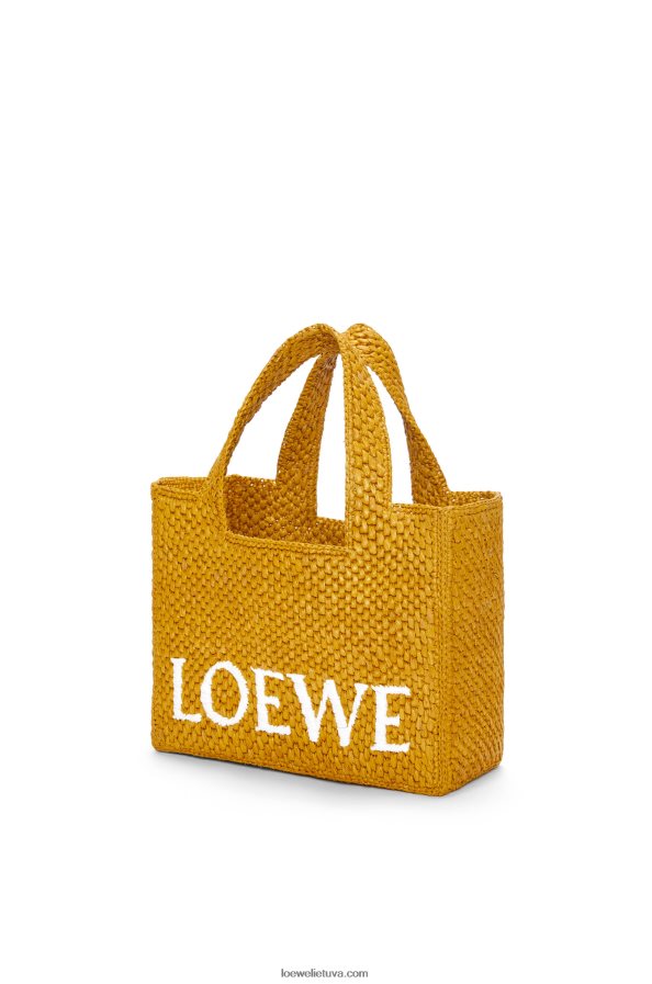 Loewe moterys mažas rafijos šriftas ochra BZ26XN52