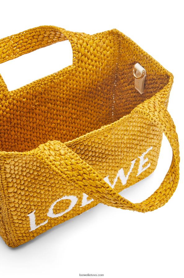 Loewe moterys mažas rafijos šriftas ochra BZ26XN52