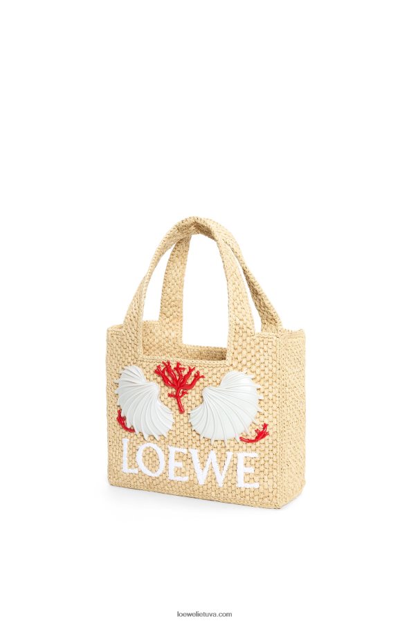 Loewe moterys maruja mallo mini šriftas su rafija natūralus BZ26XN112