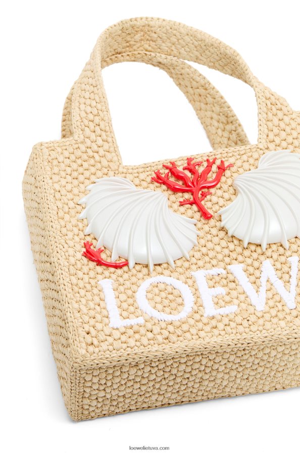 Loewe moterys maruja mallo mini šriftas su rafija natūralus BZ26XN112