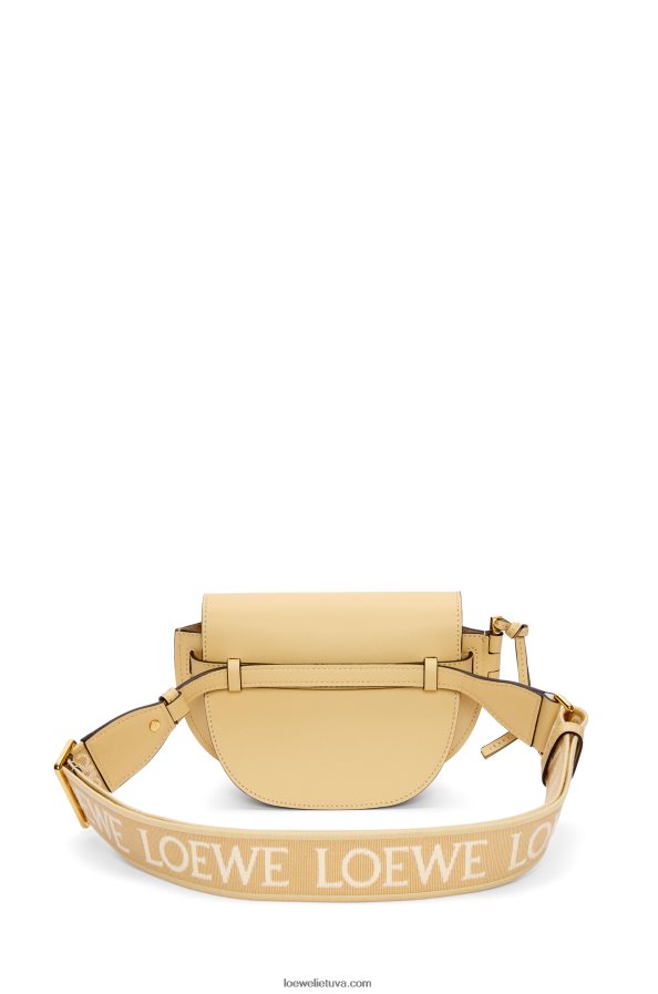 Loewe moterys mini gate dvigubas maišelis iš minkštos veršio odos ir žakardo sviesto BZ26XN209