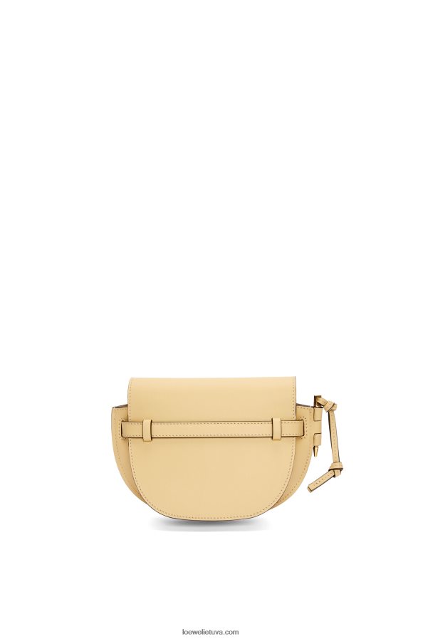 Loewe moterys mini gate dvigubas maišelis iš minkštos veršio odos ir žakardo sviesto BZ26XN209
