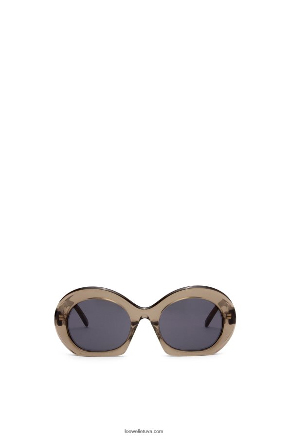 Loewe moterys Pusmėnulio akiniai nuo saulės acetato chaki žalia BZ26XN1497
