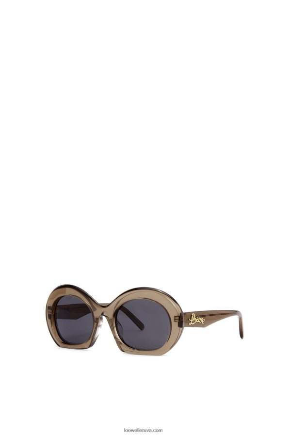Loewe moterys Pusmėnulio akiniai nuo saulės acetato chaki žalia BZ26XN1497