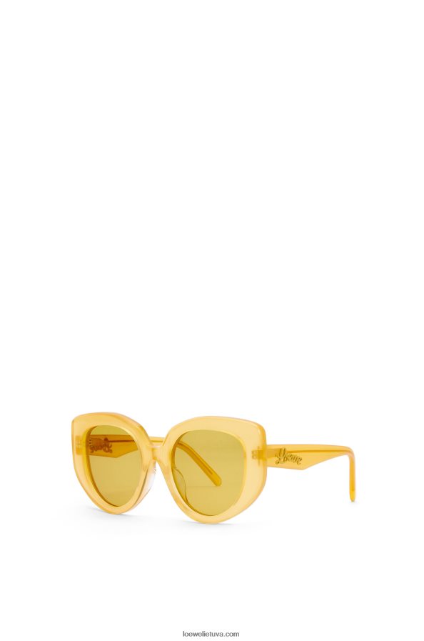 Loewe moterys acetato akiniai nuo saulės kanarėlių geltonumo BZ26XN1505