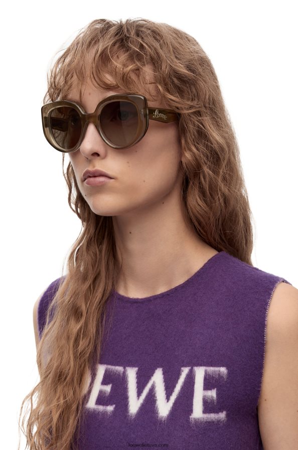 Loewe moterys acetato akiniai nuo saulės ruda žalia BZ26XN1496