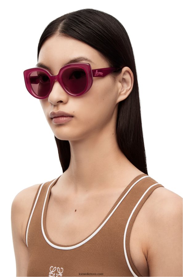 Loewe moterys acetato akiniai nuo saulės vyšnia BZ26XN1507
