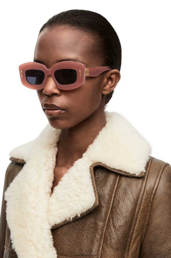 Loewe moterys acetato ekrano akiniai nuo saulės bordo BZ26XN1428