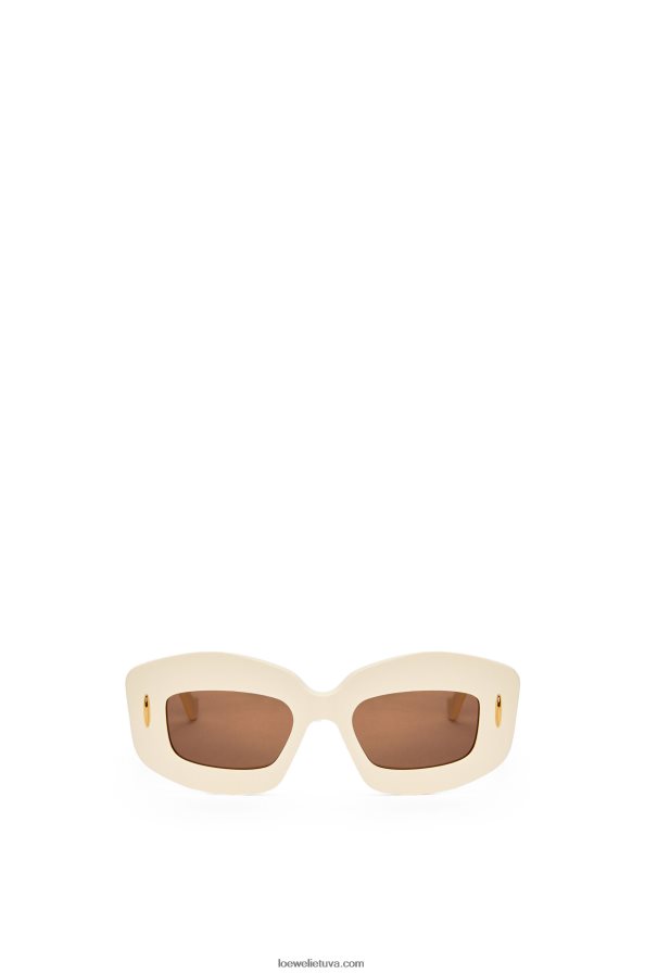 Loewe moterys acetato ekrano akiniai nuo saulės dramblio kaulo BZ26XN1427