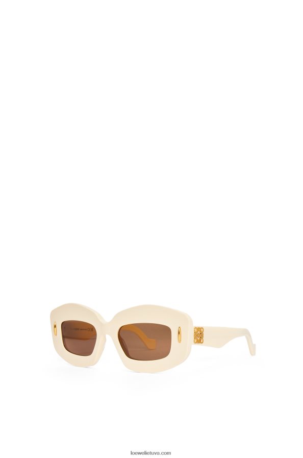 Loewe moterys acetato ekrano akiniai nuo saulės dramblio kaulo BZ26XN1427