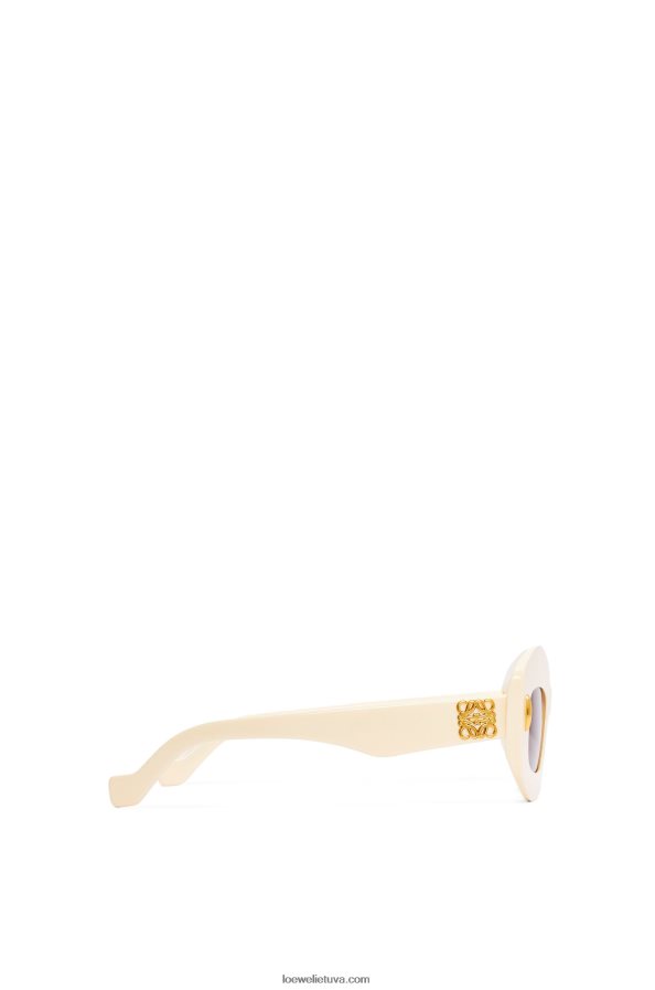 Loewe moterys acetato ekrano akiniai nuo saulės dramblio kaulo BZ26XN1427