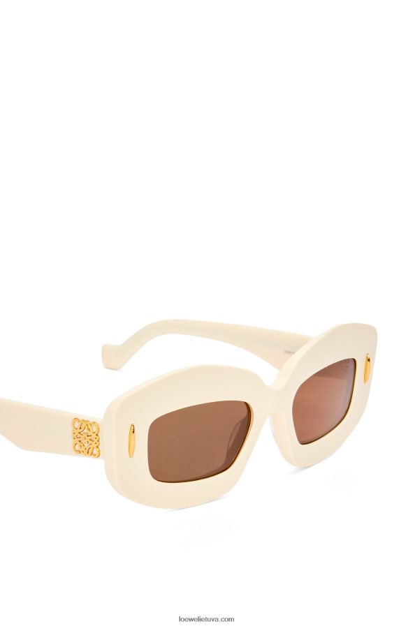 Loewe moterys acetato ekrano akiniai nuo saulės dramblio kaulo BZ26XN1427
