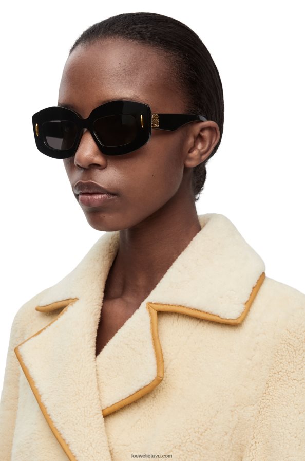 Loewe moterys acetato ekrano akiniai nuo saulės juodas BZ26XN1429